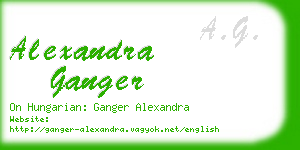 alexandra ganger business card